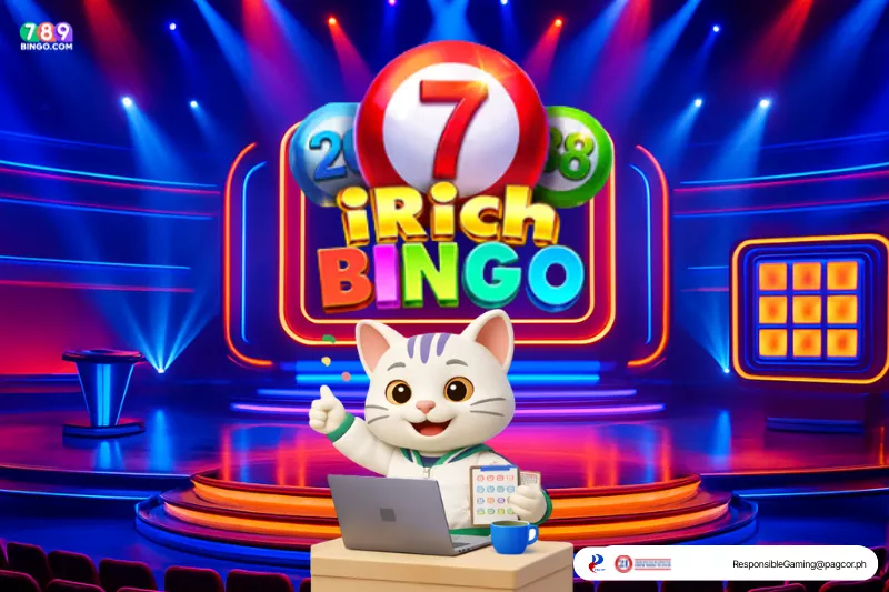 iRich Bingo-themed lucky cat