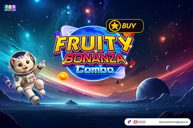 Fruity Bonanza Combo-themed lucky cat