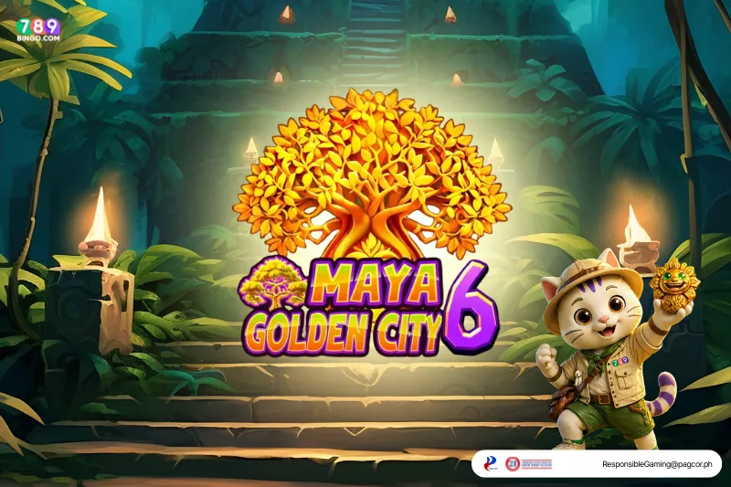 Maya Golden City-themed lucky cat