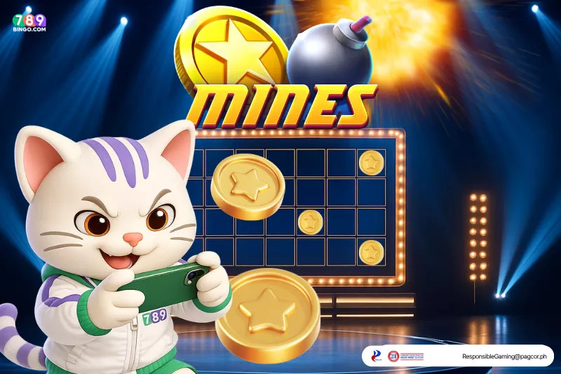 Mines themed lucky cat