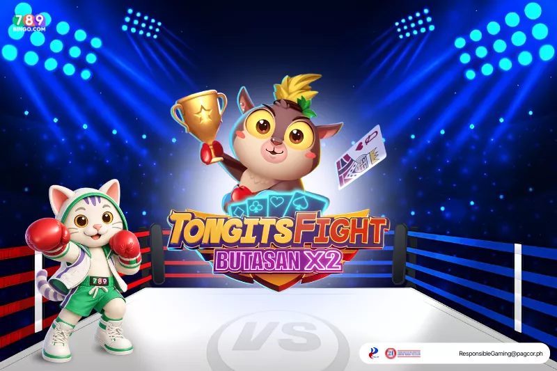 Tongits Fight-themed lucky cat