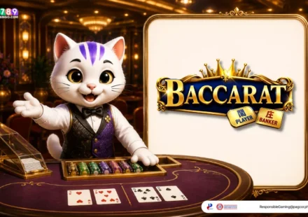 Baccarat C01-themed lucky cat
