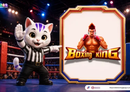 Boxing King themed lucky cat