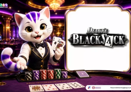 Deluxe Blackjack themed lucky cat