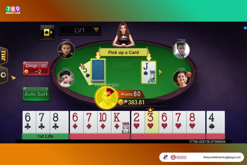 JILI Rummy game interface
