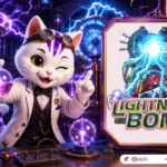 Lightning Bomb themed lucky cat