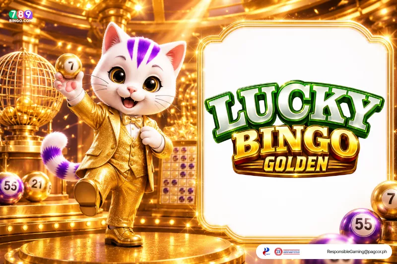Lucky Bingo themed lucky cat