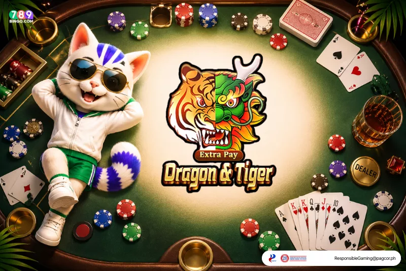 Dragon Tiger demo themed lucky cat