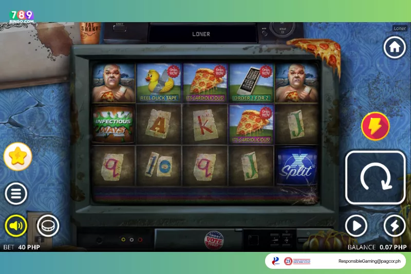 Loner slot demo game interface